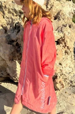 Women Back Beach Co Salty Hooded Towel Robe M/L