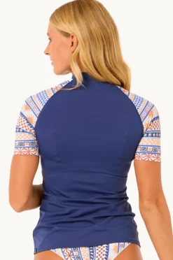 Women Rip Curl San Carlos Short Sleeve Suntop