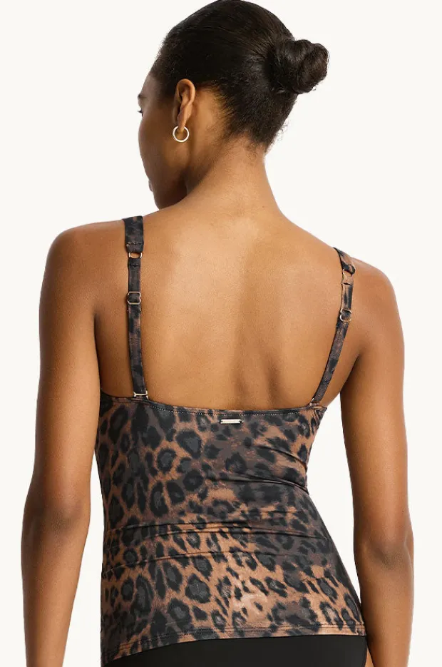 Women Sea Level Savanna Longline Tri Tankini Separate