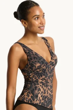 Women Sea Level Savanna Longline Tri Tankini Separate