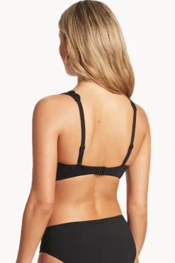 Women Sea Level Scalloped Longline Tri