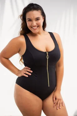 Women Artesands Sculpt Fuseli Zip Front One Piece