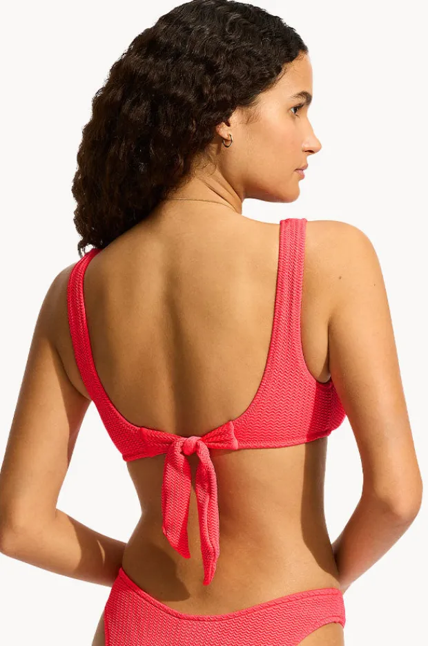 Women Seafolly Sea Dive Multi Fit Longline Top