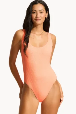 Women Seafolly Sea Dive Retro One Piece