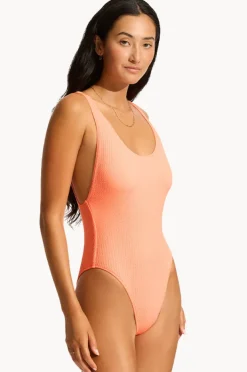 Women Seafolly Sea Dive Retro One Piece