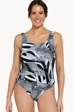 Women Zoggs Sea Skin Scoopback One Piece