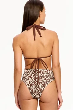 Women Modibodi Sea Swirl Reversible Multiway Top Set