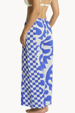Women Sea Level Seascape Panelled Surf Pant