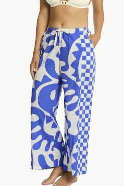 Women Sea Level Seascape Panelled Surf Pant