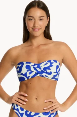 Women Sea Level Seascape Twist Bandeau
