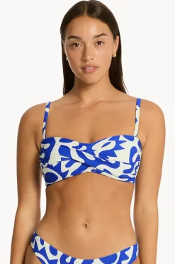 Women Sea Level Seascape Twist Bandeau