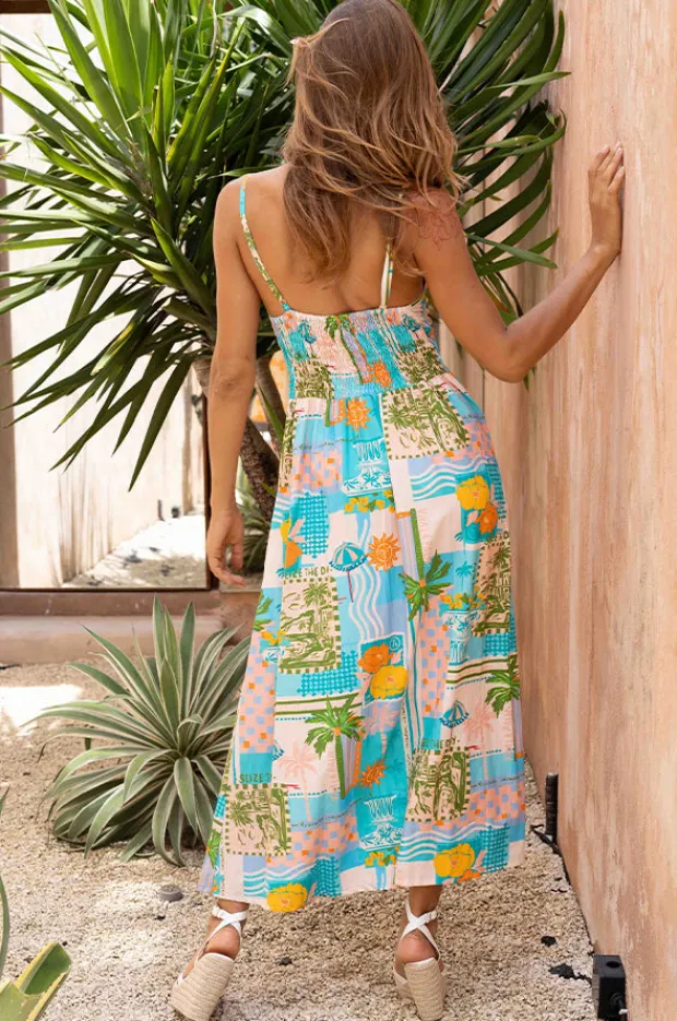 Women Go Girl Seize The Day Tropical Breeze Maxi Dress