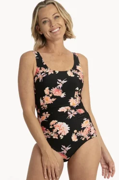Women Jantzen Select Floral Pintuck One Piece