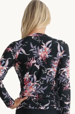 Women Jantzen Select Long Sleeve Zip Suntop