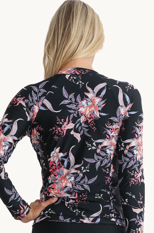 Women Jantzen Select Long Sleeve Zip Suntop