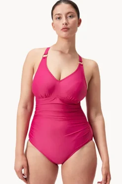 Women Speedo Shaping V Neck One Piece
