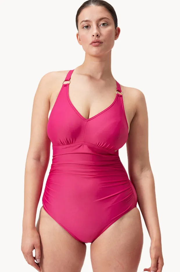 Women Speedo Shaping V Neck One Piece