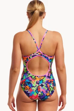 Women Funkita Sharp Edges Diamond Back One Piece