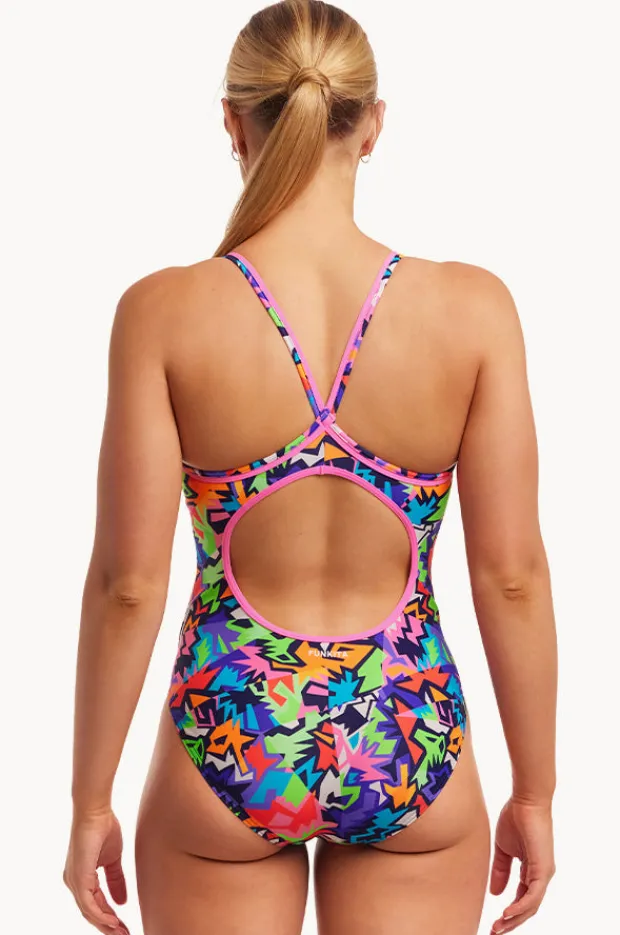 Women Funkita Sharp Edges Diamond Back One Piece