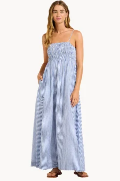Women Seafolly Shirred Midi Dress