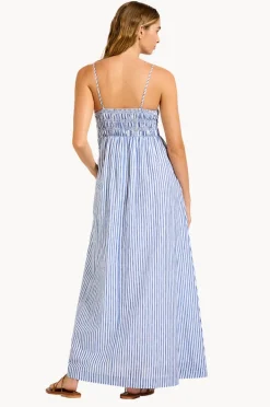 Women Seafolly Shirred Midi Dress