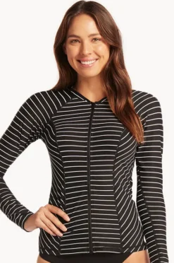 Women Sea Level Shoreline Long Sleeve Suntop