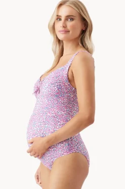 Women Ripe Maternity Skipper Tie Front One Piece
