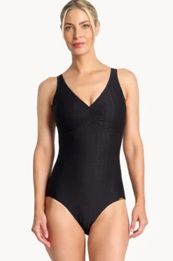 Women Jantzen Sky High DD/E Cup Vee One Piece