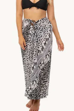 Women Sundrenched Snake Cheetah Tube Sarong