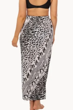Women Sundrenched Snake Cheetah Tube Sarong