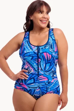 Women Funkita Soaring Hi DD/E Cup Zip Front One Piece