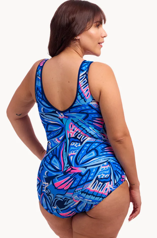 Women Funkita Soaring Hi DD/E Cup Zip Front One Piece