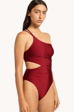 Women Jets Sol Shine One Shoulder One Piece