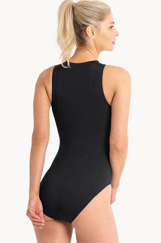 Women Poolproof Solace Zip Front One Piece
