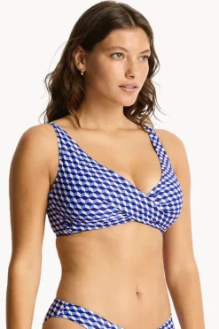 Women Sea Level Solara Cross Front Bra