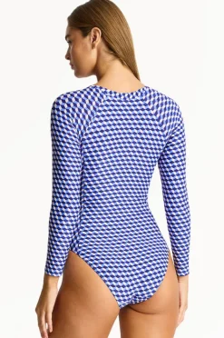 Women Sea Level Solara Long Sleeve Sunsuit