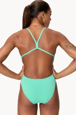 Women Speedo Solid V-back 2.0 One Piece
