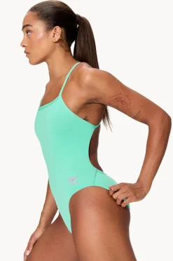 Women Speedo Solid V-back 2.0 One Piece
