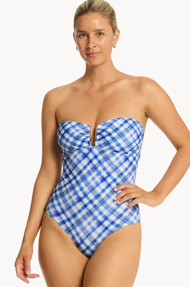 Women Sea Level Somerset U Bar Bandeau One Piece