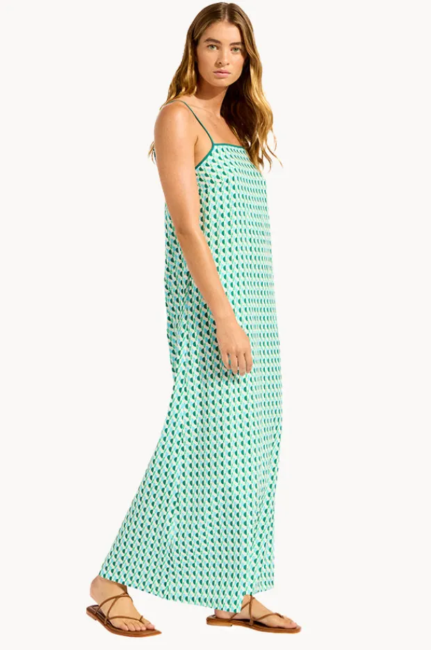 Women Seafolly Sorrento Bandeau Trim Maxi Dress