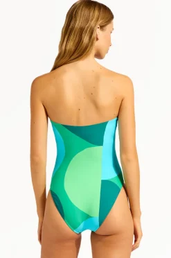 Women Seafolly Sorrento DD Cup Bandeau One Piece
