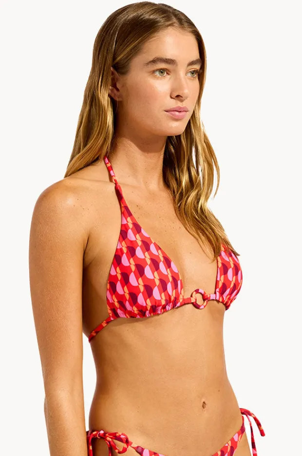 Women Seafolly Sorrento Reversible Longline Slide Tri