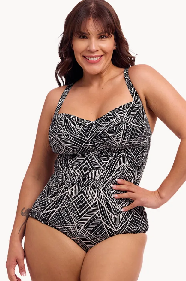 Women Funkita Space Signals DD/E Cup Twist Front One Piece