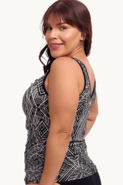 Women Funkita Space Signals DD/E Cup Zip Tankini Separate