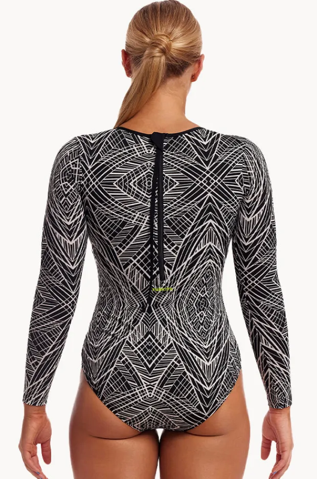 Women Funkita Space Signals Love Cover Sunsuit