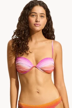 Women Seafolly Spectrum Ruched Split Wire Bra