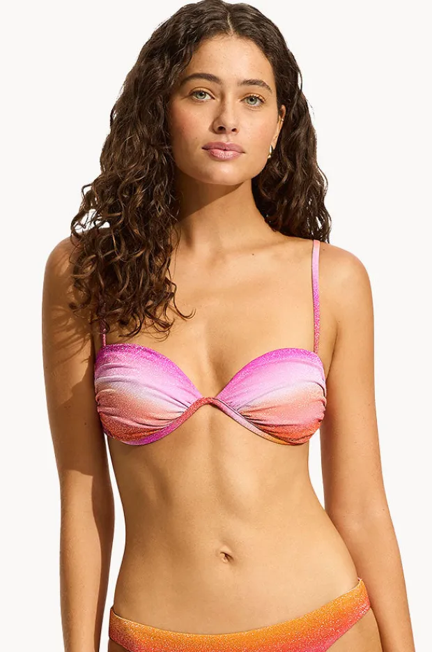 Women Seafolly Spectrum Ruched Split Wire Bra