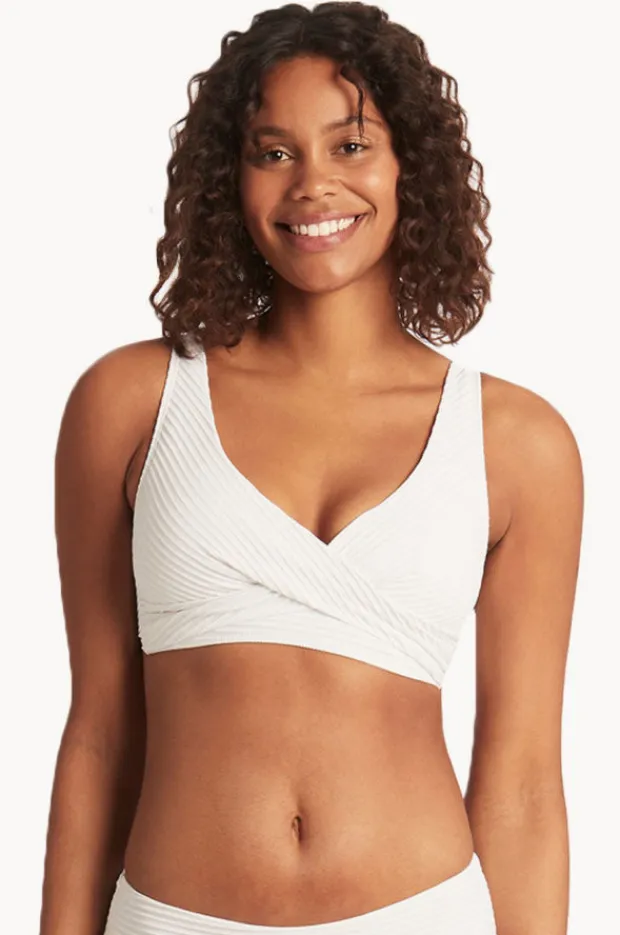Women Sea Level Spinnaker Cross Front Bra