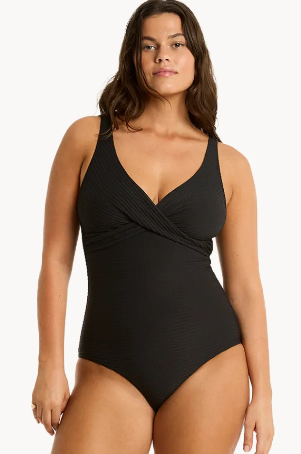 Women Sea Level Spinnaker Cross Front One Piece
