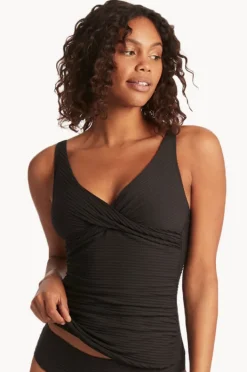 Women Sea Level Spinnaker Cross Front Tankini Separate
